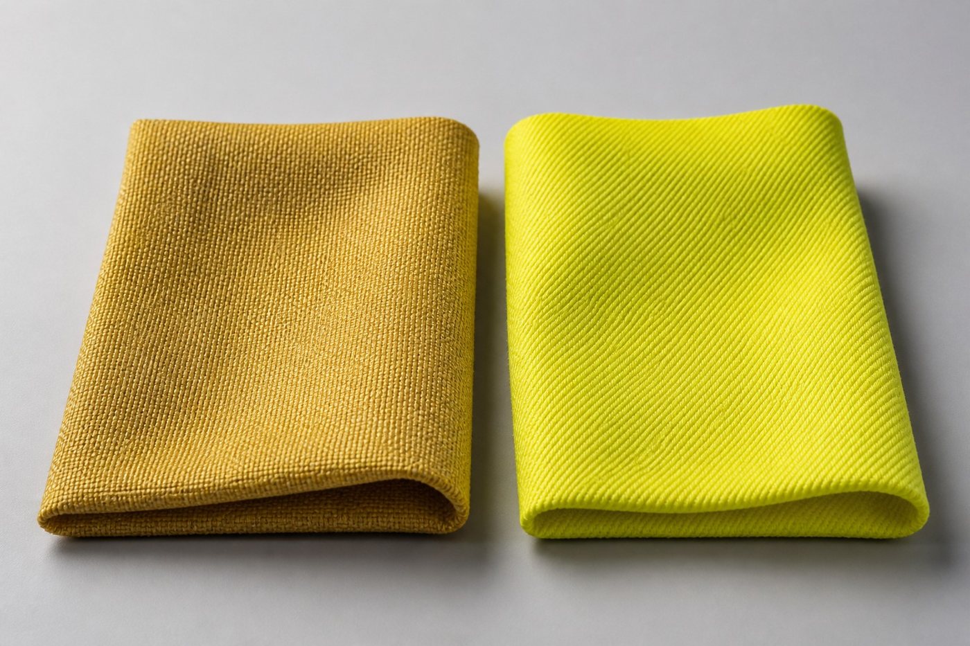 Aramid and modacrylic fabric compared
