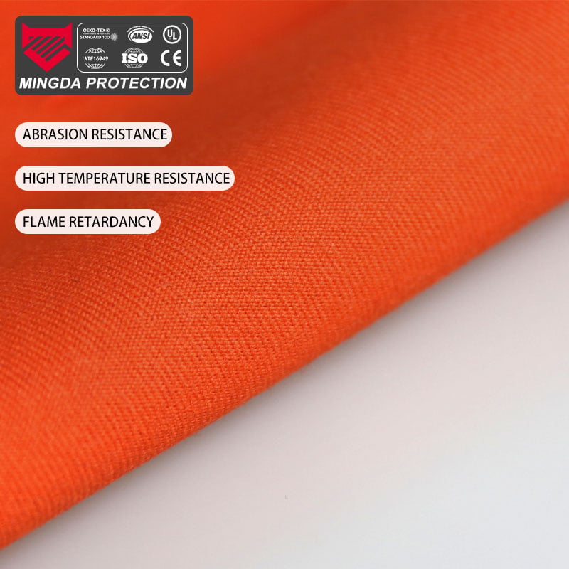 Aluminised para-aramid fabric for molten metal splash
