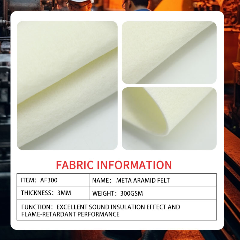 Meta-aramid acoustic felt, 300 gsm